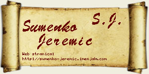 Šumenko Jeremić vizit kartica